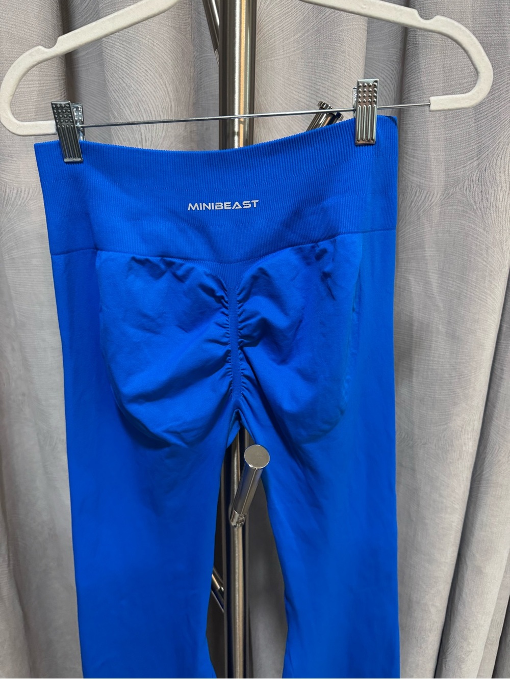 MINIBEAST Women's Royal Blue Seamless High-Rise Leggings